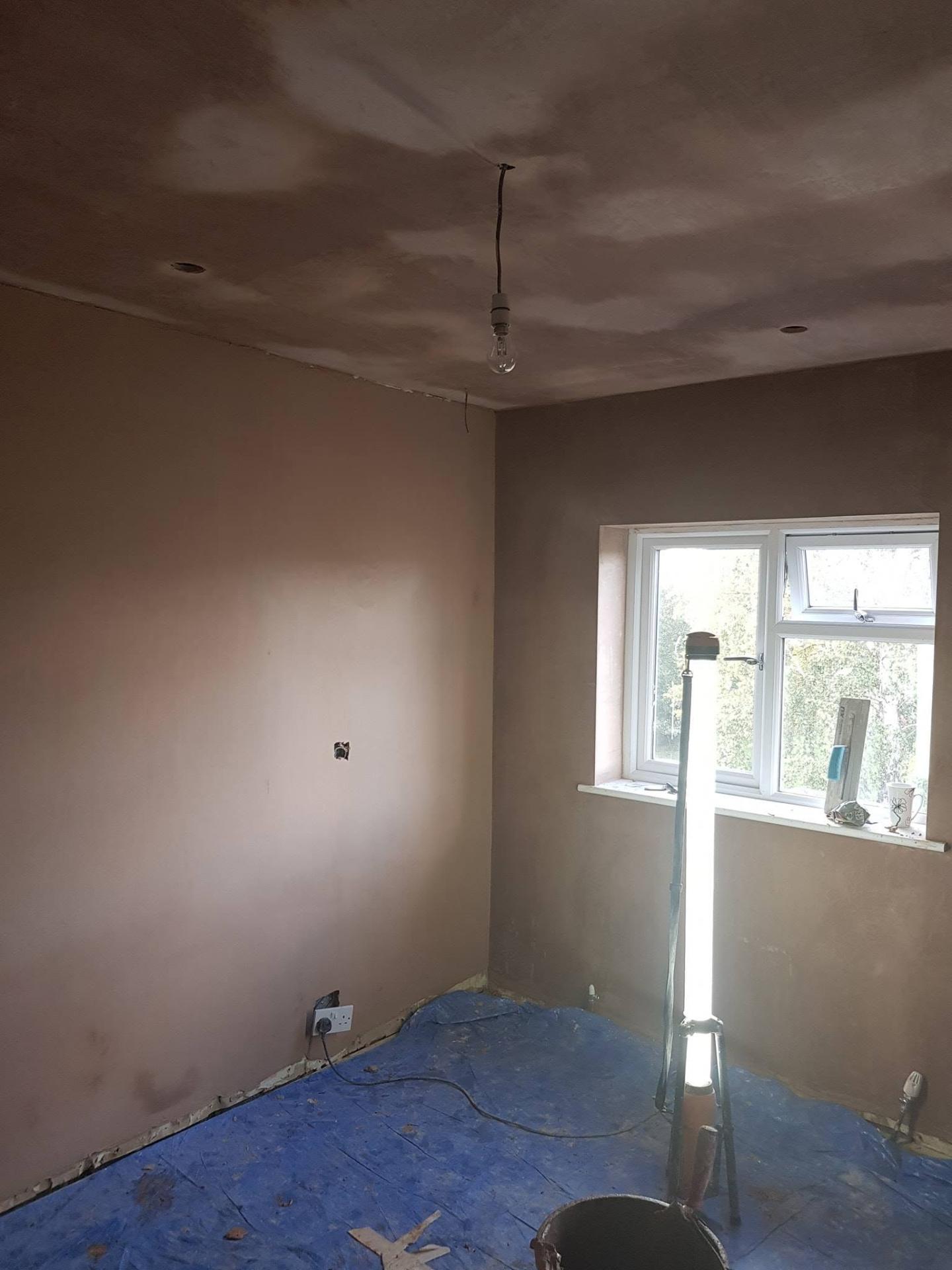 Recent plastering work